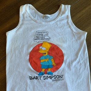 1990 Bart Simpson Youth large tank top